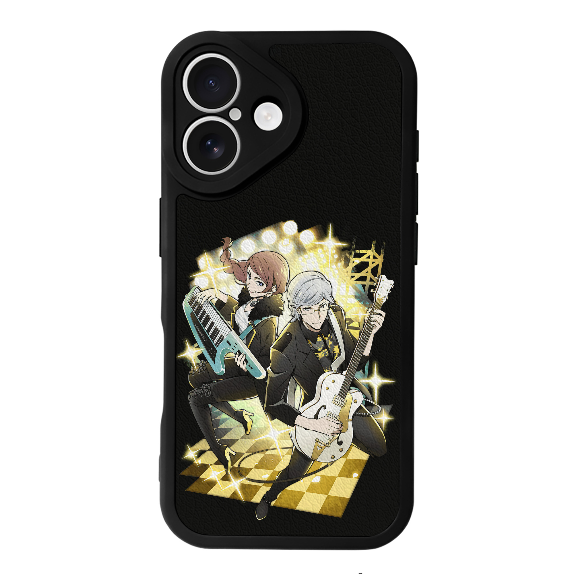 （画像用） 文豪ストレイドッグス Bungo Stray Dogs 【iPhone 16シリーズ対応】シリコンスマホケース（レザー調） 材質：シリコン